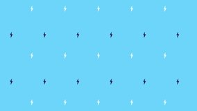 Animated Video for Blue Background with Lightning Pattern Display