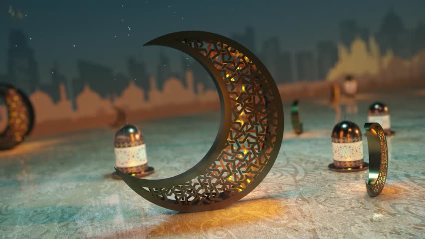 Ramadan Kareem Animation, eid celebration. Ramadan animation background. mubarak celebration Royalty-Free Stock Footage #1102423455