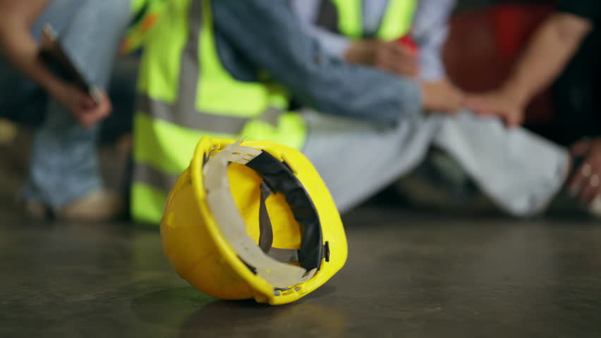 Warehouse staff having accident in factory, Industrial accident Royalty-Free Stock Footage #1102432745