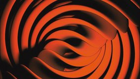 Blue and orange swirling lines. Design. Swirled colored lines made in 3d format.