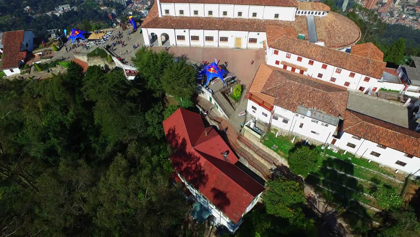 Monserrate on mountain in Bogota