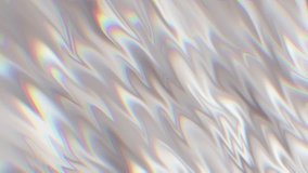 Seamless bright pearl iridescent fluid background. Looped substance pearl white iridescent 4K motion graphic. High quality 4k video