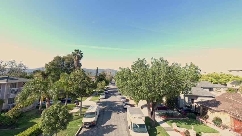 street in los angeles city. american life