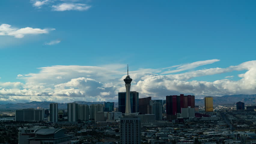 Time lapse of Las Vegas skyline in daytime