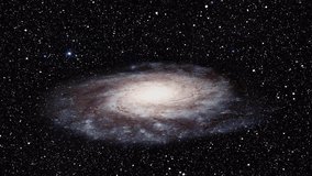 4K Galaxy spinning in space - Zooming In - Free HD Videos