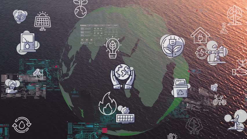 Future environmental conservation and sustainable ESG modernization development by using technology of renewable resources to reduce pollution and carbon emission .