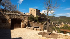village of Siurana in Catalonia mountains, Spain. High quality 4k footage.