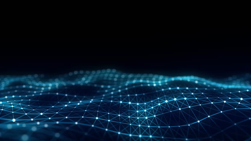 Futuristic technology wave. Digital cyberspace. Abstract wave with moving particles on a colors background. Big data analytics. 3d rendering. - Powered by Shutterstock - Get 15% off with code: PIKWIZARD15