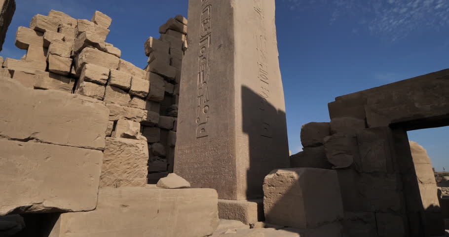 Temple of Karnak, Luxor, Egypt. Royalty-Free Stock Footage #1102465085
