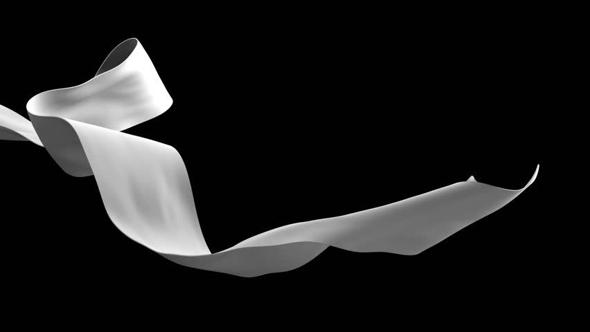 3d animation of cloth.A piece of cloth waving on black isolated background. Royalty-Free Stock Footage #1102497915