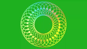 Rotational dial green screen motion graphics