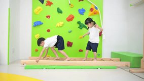 Videos of exercise in gymnastics classes, nursery schools, kindergartens, and medical care