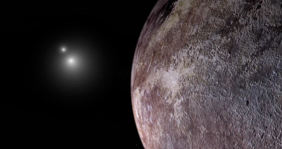 Exoplanet Proxima Centauri b with Alpha Centauri binary star system Royalty-Free Stock Footage #1102551457