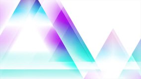 Blue purple glossy triangles geometric abstract tech background. Seamless looping colorful motion design. Video animation Ultra HD 4K 3840x2160 - Powered by Shutterstock - Get 15% off with code: PIKWIZARD15