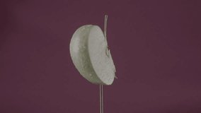 Apple rotating with loop on fuchsia screen for chroma key - Powered by Shutterstock - Get 15% off with code: PIKWIZARD15