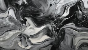 Monochrome abstract liquid background video, creative fluid art slowly moving with alcohol ink style and marble mixing shades of grey - Powered by Shutterstock - Get 15% off with code: PIKWIZARD15