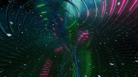 Spiral swirl loop glass video 