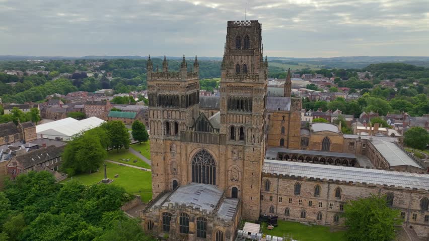 Durham Cathedral is a cathedral in the historic city center of Durham, England, UK. The Durham Castle and Cathedral is a UNESCO World Heritage Site since 1986. 