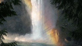 Stunning Natural Rainbow Appears at Spectacular Waterfall - Powered by Shutterstock - Get 15% off with code: PIKWIZARD15