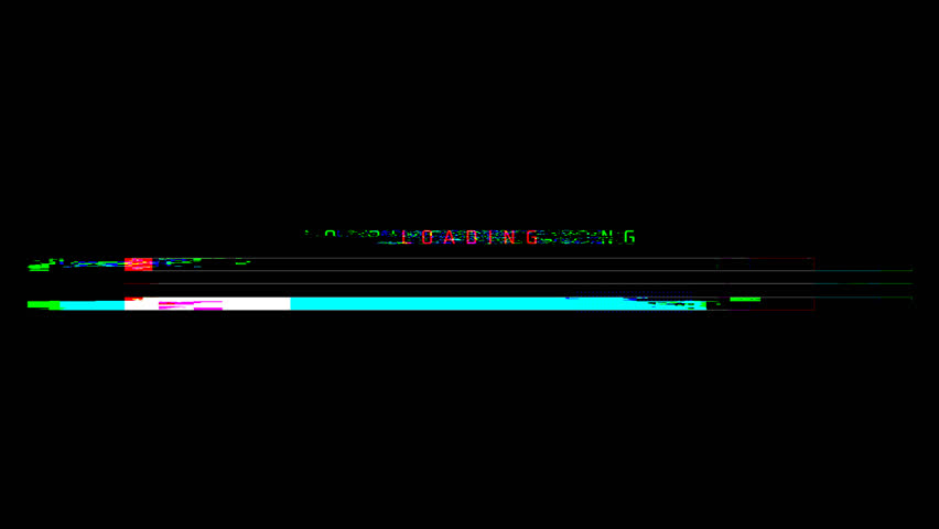 Digital distortion loading bar glitch background Vector Image