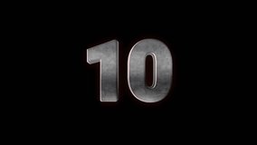 Modern counting from 1 to 10. Best for song places or video presentations. Number count from 1 to 10