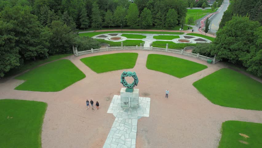 Monument The Wheel Of Life in the park Vigeland