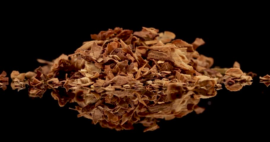 tobacco isolated black background 360 short video