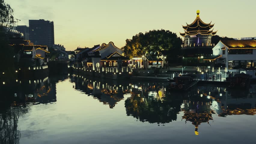 Urban buildings in city of Suzhou in Jiangsu, China