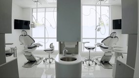 Dental clinic. Dentist's office. Cross and lantern in dentistry. Room for dental treatment. White teeth. - Powered by Shutterstock - Get 15% off with code: PIKWIZARD15