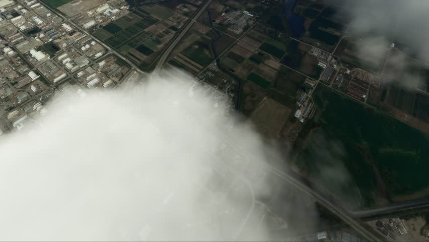 3D - Upper Aerial Shot of Lethbridge; Alberta. Canada