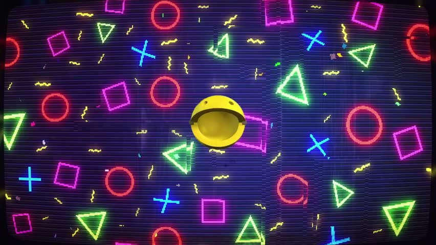 Pac man video game retro