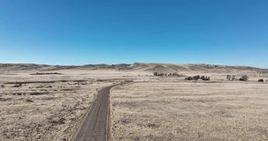 Drone view of Bruneau Dunes State Park in Idaho