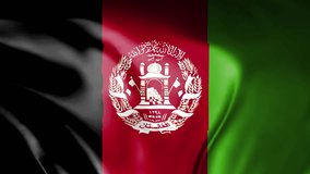 Afghanistan Flag Waving Proudly High-Quality Stock Video