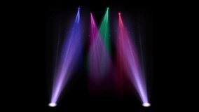 Spectrum lights concert spot bulb motion graphics video