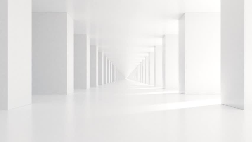 abstract white futuristic tunnel architecture, loop animation. Royalty-Free Stock Footage #1102654189