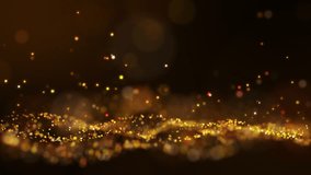 Gold orange glow particle flickering background. - Powered by Shutterstock - Get 15% off with code: PIKWIZARD15