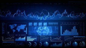 Global market data and Infographics animation, with infographics background, business and market data analysis and reports, Digital data graph processing investment and business statistics. - Powered by Shutterstock - Get 15% off with code: PIKWIZARD15