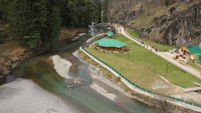 Betaab Valley Pahalgam Kashmir Arial View Heven Of Earth Summer TIme Video Mavic  Pro Drone Video