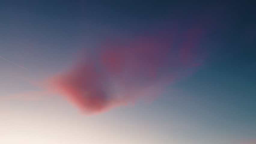 Airplane trail in the blue sky 