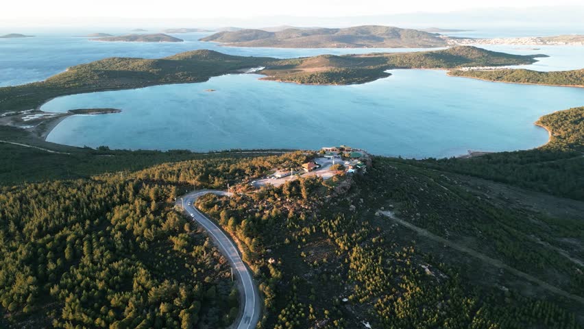 aerial view of Ayvalik from Devil