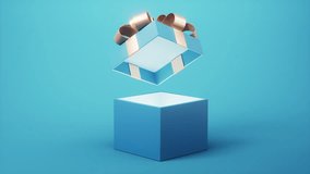 Opening gift box, festivals and celebrations, 3d rendering. Digital drawing. - Powered by Shutterstock - Get 15% off with code: PIKWIZARD15