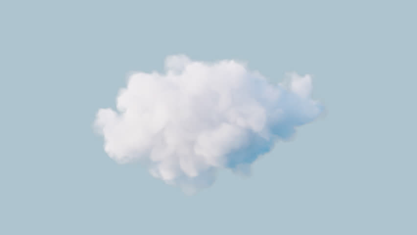 Cloud with alpha channel, 3d rendering. Digital drawing. Royalty-Free Stock Footage #1102704599