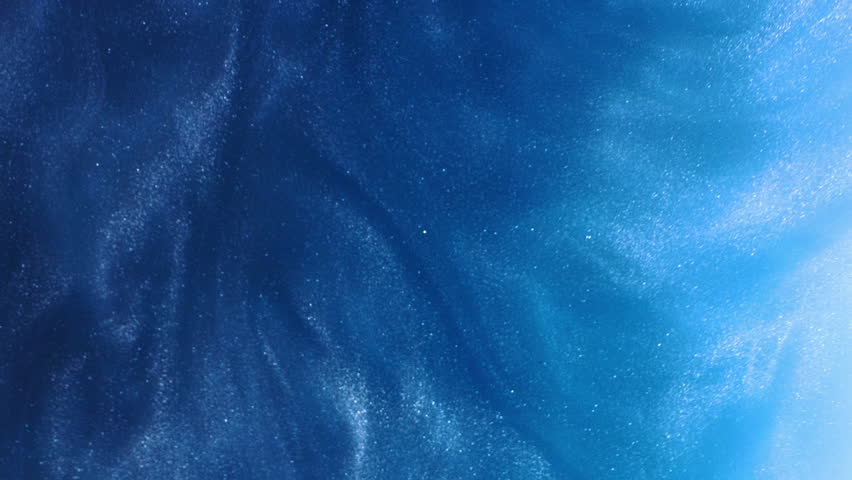 Glitter fluid abstract background. Ink water. Sea wave. Blue color shimmering glowing grain dust mist texture liquid paint splash motion. Royalty-Free Stock Footage #1102707025