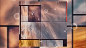 Clouds with overlapping rectangular layers. Animated 4K video - Powered by Shutterstock - Get 15% off with code: PIKWIZARD15