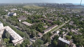 Panorama from drone of the Mariupol and Azovsteel Before the war