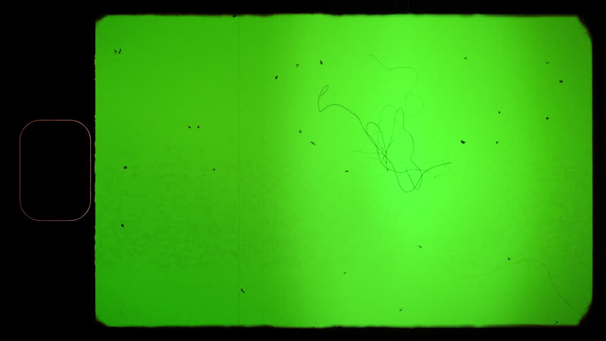Vintage Super 8 mm Film Frame Texture on Green Screen with Sprocket Hole and Noise, Dust, Hair, Scratches. Old Damaged Shaky Film Retro Look Effect. 4k resolution. Chroma key. Royalty-Free Stock Footage #1102724173