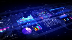 Business and market data analysis and reports, Digital data graph processing investment and business statistics, Market data and Infographics animation, with infographics background - Powered by Shutterstock - Get 15% off with code: PIKWIZARD15