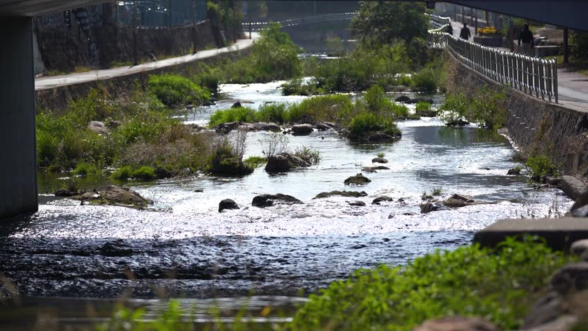 Beautiful scenery and images of Korea, Busan city, and Yeonje-gu