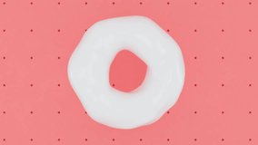 Jelly Donut Display 3D Background Animation Video