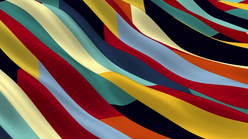 Abstract background with animation of slow moving colored. Animation of seamless loop. Colorful wave gradient animation. Future geometric patterns motion background. 3d rendering | Shutterstock HD Video #1102737747